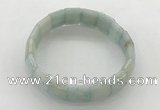 CGB3423 7.5 inches 12*15mm faceted rectangle imitation aquamarine bracelets