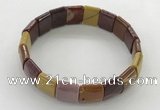 CGB3433 7.5 inches 12*15mm faceted rectangle mookaite bracelets