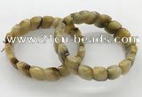 CGB3448 7.5 inches 10*15mm faceted marquise golden tiger eye bracelets