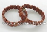 CGB3453 7.5 inches 10*15mm faceted marquise red jasper bracelets