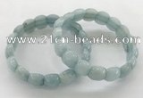 CGB3461 7.5 inches 10*14mm faceted oval imitation aquamarine bracelets