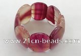 CGB3494 7.5 inches 30*40mm oval agate gemstone bracelets