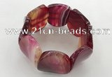 CGB3502 7.5 inches 30*40mm oval agate bracelets wholesale