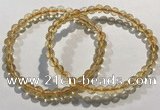 CGB4027 7.5 inches 6mm round citrine beaded bracelets wholesale