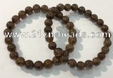 CGB4093 7.5 inches 8mm round rutilated quartz beaded bracelets