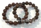 CGB4097 7.5 inches 12mm round rutilated quartz beaded bracelets