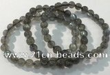 CGB4110 7.5 inches 7mm round labradorite beaded bracelets