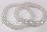 CGB4506 7.5 inches 9mm round white moonstone beaded bracelets