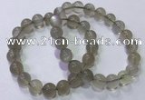 CGB4522 7.5 inches 10mm round grey moonstone beaded bracelets