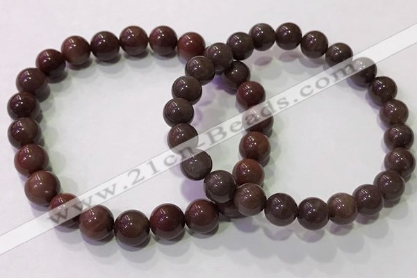 CGB4528 7.5 inches 7.5mm - 8mm round moonstone beaded bracelets