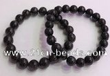 CGB4577 7.5 inches 10mm round black sunstone beaded bracelets