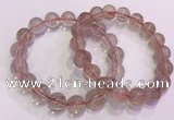 CGB4634 12mm - 13mm round red rutilated quartz beaded bracelets