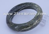 CGB471 Inner diameter 58mm fashion green silver line jasper bangle