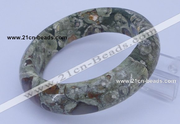 CGB476 Inner diameter 58mm fashion rhyolite gemstone bangle