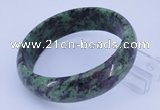 CGB481 Inner diameter 62mm fashion natural ruby zoisite gemstone bangle