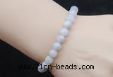 CGB5017 6mm, 8mm round white crazy lace agate beads stretchy bracelets