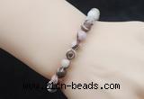 CGB5038 6mm, 8mm round zebra jasper beads stretchy bracelets