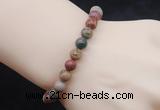 CGB5041 6mm, 8mm round picasso jasper beads stretchy bracelets