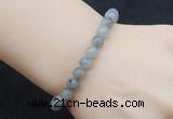 CGB5055 6mm, 8mm round labradorite beads stretchy bracelets