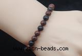 CGB5060 6mm, 8mm round mahogany obsidian beads stretchy bracelets