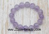 CGB5308 10mm, 12mm round lavender amethyst beads stretchy bracelets