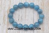 CGB5321 10mm, 12mm round apatite beads stretchy bracelets