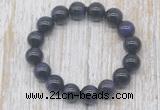 CGB5328 10mm, 12mm round purple tiger eye beads stretchy bracelets