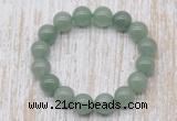 CGB5361 10mm, 12mm round green aventurine beads stretchy bracelets
