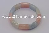 CGB668 7.5 inches 15*20mm morganite gemstone bracelet