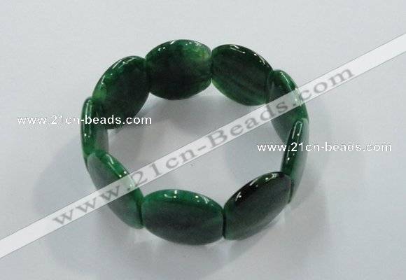 CGB704 8 inches 25*30mm agate gemstone bracelet wholesale