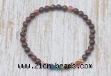 CGB7067 7 chakra 4mm brecciated jasper beaded meditation yoga bracelets