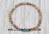 CGB7071 7 chakra 4mm picture jasper beaded meditation yoga bracelets