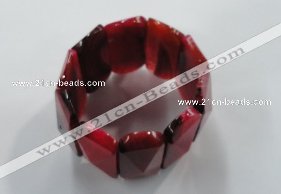 CGB708 8 inches 21*55mm agate gemstone bracelet wholesale