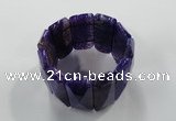 CGB710 8 inches 21*55mm agate gemstone bracelet wholesale