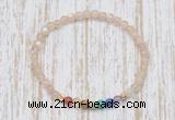 CGB7102 7 chakra 4mm moonstone beaded meditation yoga bracelets