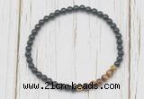 CGB7123 4mm black onyx & yellow tiger eye beaded meditation yoga bracelets