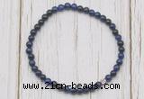 CGB7208 4mm tiny blue tiger eye beaded meditation yoga bracelets