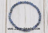 CGB7212 4mm tiny sodalite beaded meditation yoga bracelets