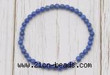 CGB7215 4mm tiny lapis lazuli beaded meditation yoga bracelets