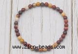 CGB7218 4mm tiny mookaite beaded meditation yoga bracelets