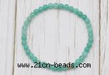 CGB7230 4mm tiny peafowl agate beaded meditation yoga bracelets