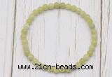 CGB7242 4mm tiny China jade beaded meditation yoga bracelets