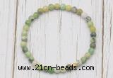 CGB7245 4mm tiny Australia chrysoprase beaded meditation yoga bracelets