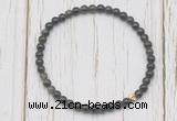 CGB7261 4mm tiny golden obsidian beaded meditation yoga bracelets