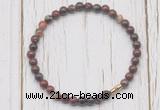 CGB7267 4mm tiny brecciated jasper beaded meditation yoga bracelets