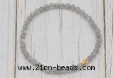 CGB7305 4mm tiny labradorite beaded meditation yoga bracelets