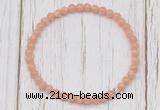 CGB7306 4mm tiny sunstone beaded meditation yoga bracelets