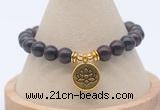 CGB7753 8mm brecciated jasper bead with luckly charm bracelets
