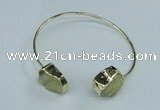 CGB778 13*18mm - 15*20mm freeform druzy agate gemstone bangles