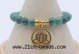 CGB7781 8mm African jade bead with luckly charm bracelets